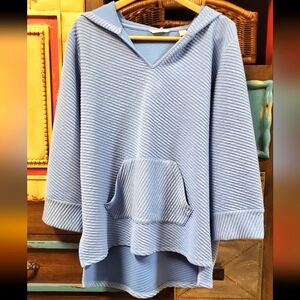 Westbound Soft & Snuggly Oversized Sailor Hooded Sweatshirt NWOT LG